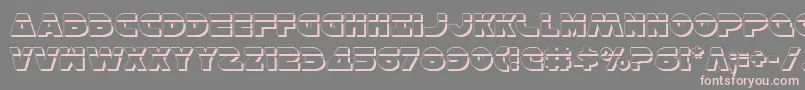 HanSoloShadowLaser Font – Pink Fonts on Gray Background