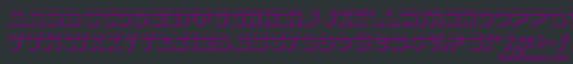 HanSoloShadowLaser Font – Purple Fonts on Black Background