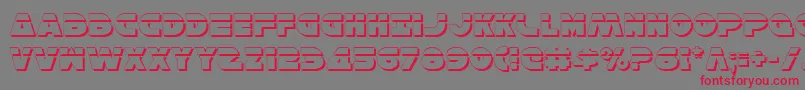 HanSoloShadowLaser Font – Red Fonts on Gray Background