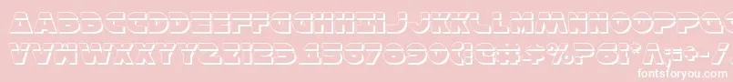 HanSoloShadowLaser Font – White Fonts on Pink Background