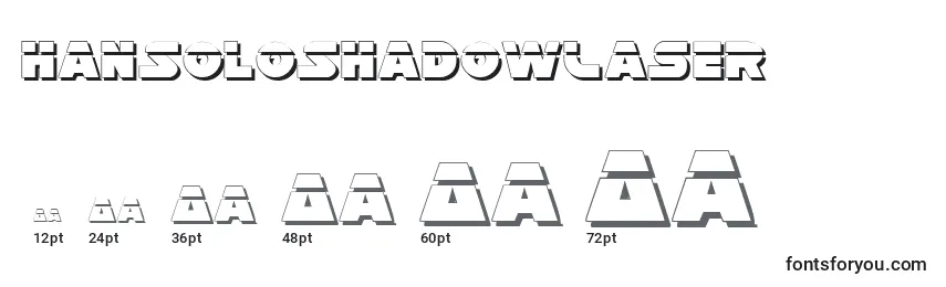 Размеры шрифта HanSoloShadowLaser