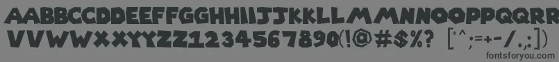 Supermario256 Font – Black Fonts on Gray Background