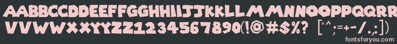 Supermario256 Font – Pink Fonts on Black Background