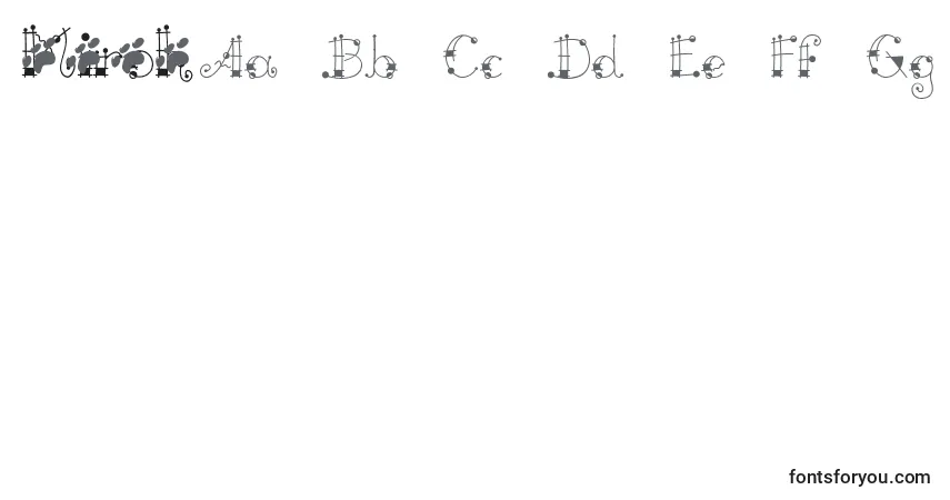 Miroh-fontti – aakkoset, numerot, erikoismerkit