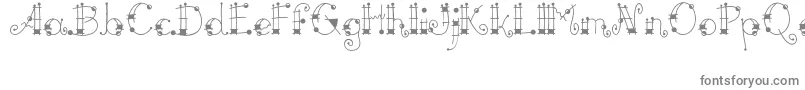 フォントMiroh – 白い背景に灰色の文字