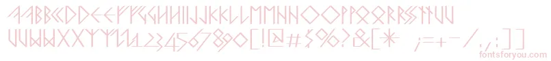 RunishquillmkMedium Font – Pink Fonts on White Background