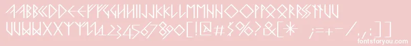 RunishquillmkMedium Font – White Fonts on Pink Background