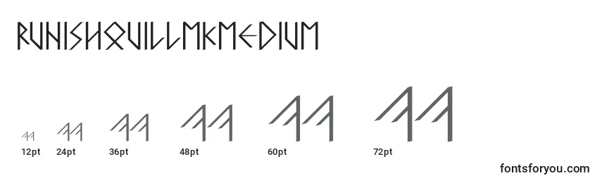 RunishquillmkMedium Font Sizes