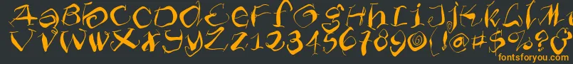 Furioso Font – Orange Fonts on Black Background