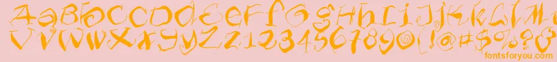 Furioso Font – Orange Fonts on Pink Background