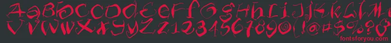 Furioso Font – Red Fonts on Black Background