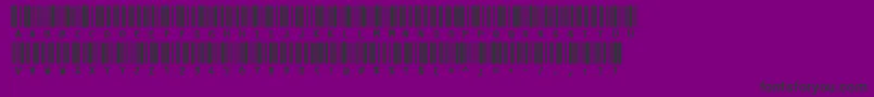 Code3xR Font – Black Fonts on Purple Background