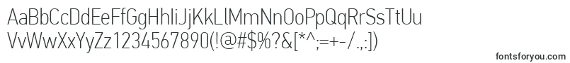 Шрифт PfdintextcondproThin – шрифты для табличек и знаков