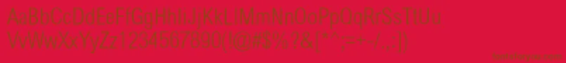 Sertig Font – Brown Fonts on Red Background