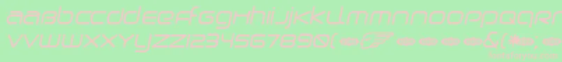 Birdo Font – Pink Fonts on Green Background