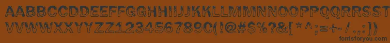 Wet Pet Font – Black Fonts on Brown Background