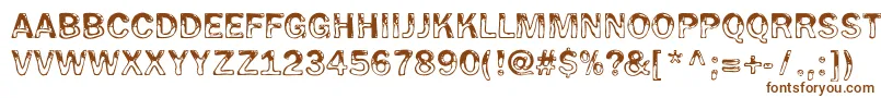 Wet Pet Font – Brown Fonts on White Background