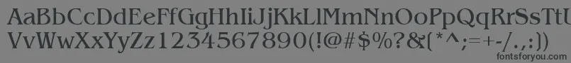 ItcBenguiatBook Font – Black Fonts on Gray Background