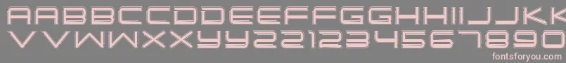 SimpleTechBold02 Font – Pink Fonts on Gray Background