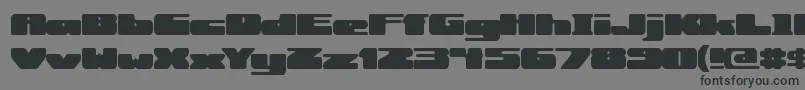 RotundBrk-fontti – mustat fontit harmaalla taustalla
