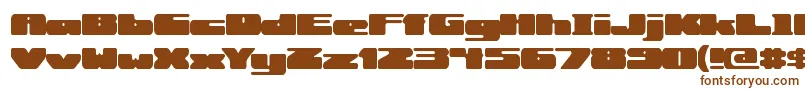 RotundBrk-fontti – ruskeat fontit valkoisella taustalla