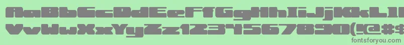 RotundBrk Font – Gray Fonts on Green Background