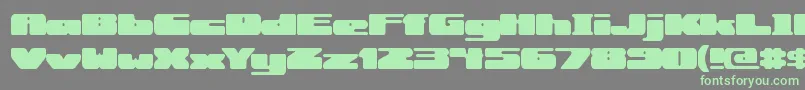 RotundBrk Font – Green Fonts on Gray Background