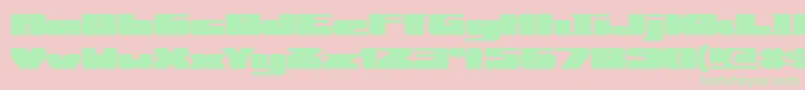 RotundBrk Font – Green Fonts on Pink Background