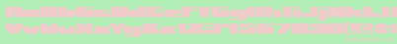 RotundBrk Font – Pink Fonts on Green Background