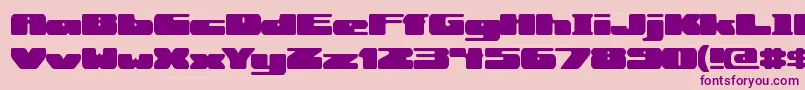 RotundBrk Font – Purple Fonts on Pink Background