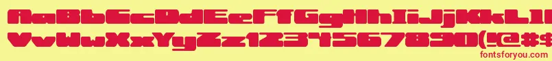 RotundBrk Font – Red Fonts on Yellow Background