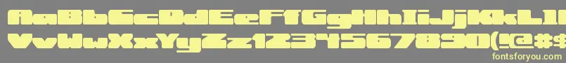 RotundBrk Font – Yellow Fonts on Gray Background