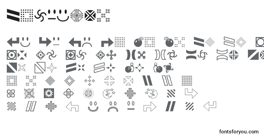 Schriftart Gembats2 – Alphabet, Zahlen, spezielle Symbole