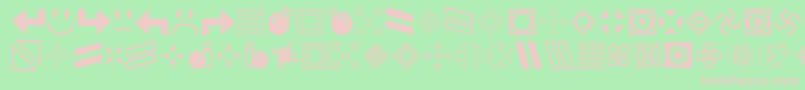 Gembats2 Font – Pink Fonts on Green Background