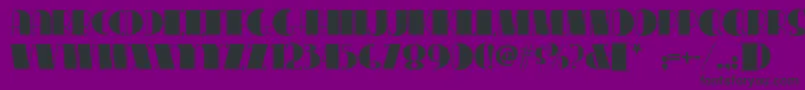 Congalinenf Font – Black Fonts on Purple Background