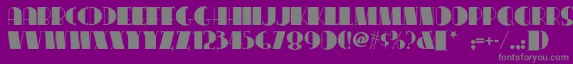 Congalinenf Font – Gray Fonts on Purple Background