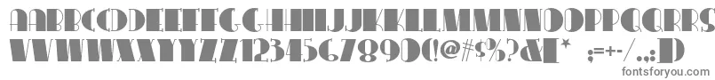 Congalinenf-fontti – harmaat kirjasimet valkoisella taustalla