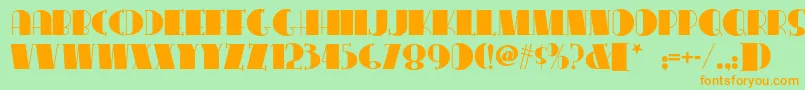 More about Congalinenf Font Congalinenf Font – Orange Fonts on Green Background