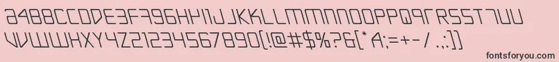 Escapeartistleft Font – Black Fonts on Pink Background