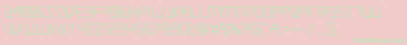 Escapeartistleft Font – Green Fonts on Pink Background