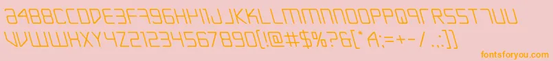 Escapeartistleft Font – Orange Fonts on Pink Background