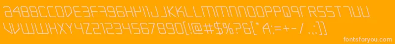 Escapeartistleft Font – Pink Fonts on Orange Background