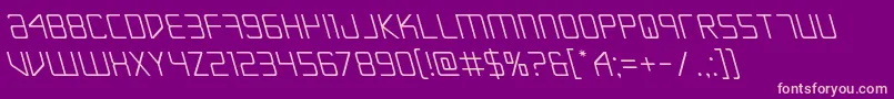 Escapeartistleft Font – Pink Fonts on Purple Background
