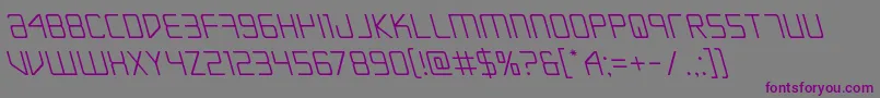 Escapeartistleft Font – Purple Fonts on Gray Background