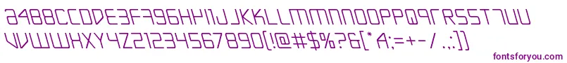 Escapeartistleft Font – Purple Fonts on White Background