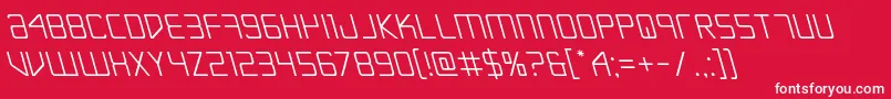 Escapeartistleft Font – White Fonts on Red Background