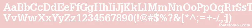 InstallationsskBold Font – White Fonts on Pink Background