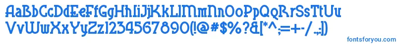 Blueplatespecialnf Font – Blue Fonts on White Background