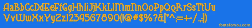 More about Blueplatespecialnf Font Blueplatespecialnf Font – Orange Fonts on Blue Background