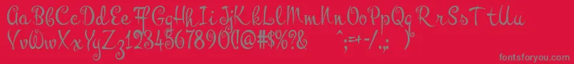 More about Pyktor Font Pyktor Font – Gray Fonts on Red Background